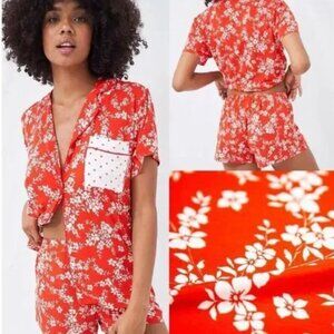 Stripe and Stare NWT Ditsy Floral Bedshort Pajama Set Size XS